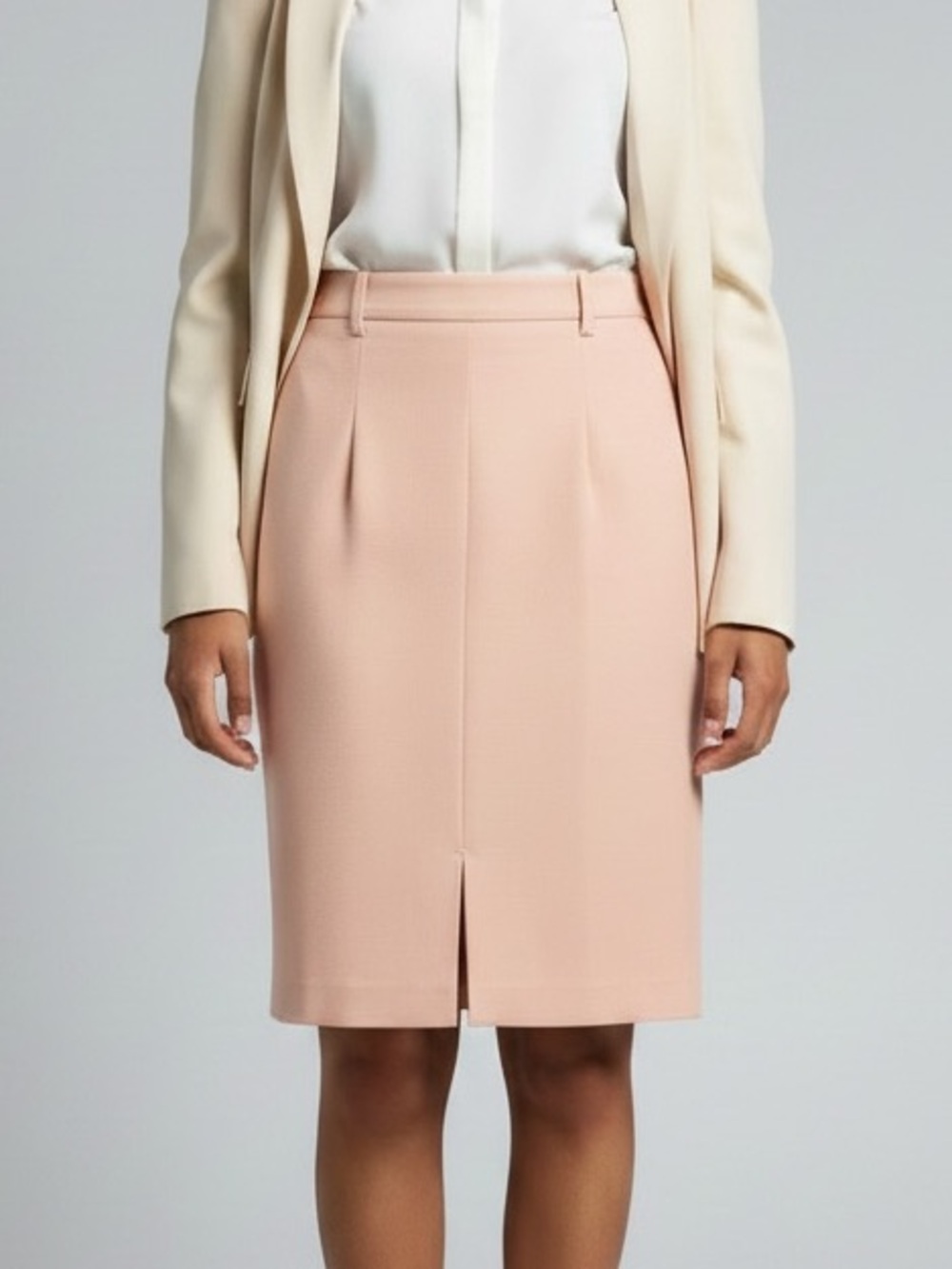 🐷 J. Crew Peach Petal Knee Length Sheath Skirt